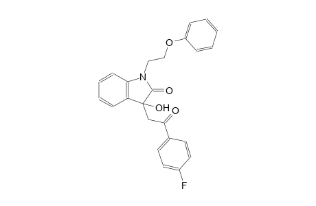 2H-indol-2-one, 3-[2-(4-fluorophenyl)-2-oxoethyl]-1,3-dihydro-3-hydroxy-1-(2-phenoxyethyl)-