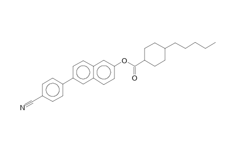 4-Pentyl-cyclohexanecarboxylic acid, 6-(4-cyano-phenyl)-naphthalen-2-yl ester