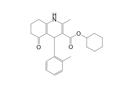 3-quinolinecarboxylic acid, 1,4,5,6,7,8-hexahydro-2-methyl-4-(2-methylphenyl)-5-oxo-, cyclohexyl ester
