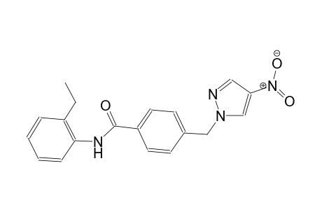 N-(2-ethylphenyl)-4-[(4-nitro-1H-pyrazol-1-yl)methyl]benzamide