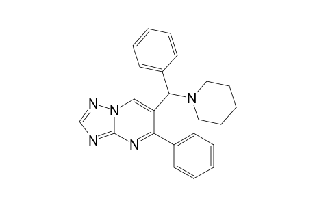 5-Phenyl-6-(phenyl-piperidin-1-yl-methyl)-[1,2,4]triazolo[1,5-a]pyrimidine