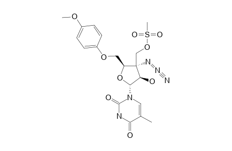 1-(3-C-AZIDO-3-C-METHANSULFONYLOXYMETHYL-5-O-PARA-METHOXYPHENYL-ALPHA-D-ARABINOFURANOSYL)-THYMINE