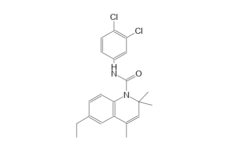 N-(3,4-dichlorophenyl)-6-ethyl-2,2,4-trimethyl-1(2H)-quinolinecarboxamide