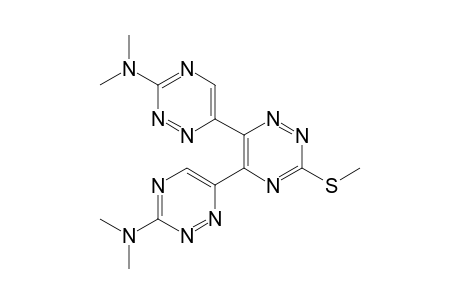 3-Methylthio-5,6-di-(3-N,N-dimethylamino-1,2,4-triazin-6-yl)-1,2,4-triazine