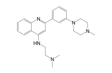 N-[2-(Dimethylamino)ethyl]-2-[3-(N-methylpiperazino)phenyl]quinolin-4-amine