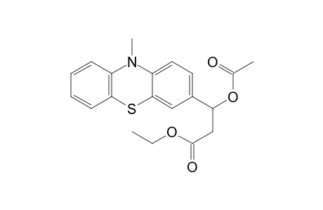 Ethyl 3-acetoxy-3-(10-methyl-10H-phenothiazin-3-yl)-propanoate