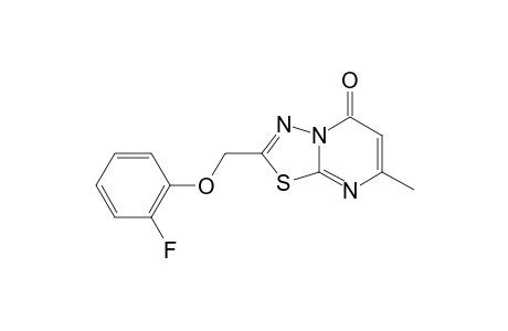 7-methyl-2-(2-fluorophenoxy)methyl-[1,3,4]thiadiazolo[3,2-a]pyrimidin-5-one