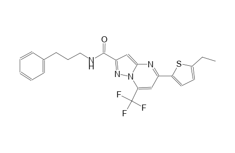 5-(5-ethyl-2-thienyl)-N-(3-phenylpropyl)-7-(trifluoromethyl)pyrazolo[1,5-a]pyrimidine-2-carboxamide