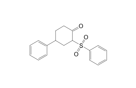 2-Phenylsulfonyl-4-phenylcyclohexanone