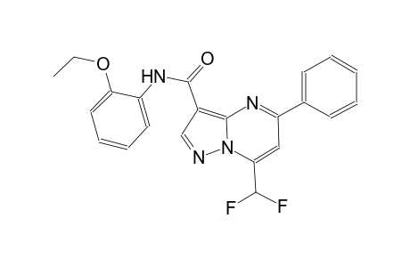 7-(difluoromethyl)-N-(2-ethoxyphenyl)-5-phenylpyrazolo[1,5-a]pyrimidine-3-carboxamide