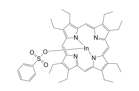 Phenylsulphonato[2,3,7,8,12,13,17,18-octaethylporphyrinato]indium