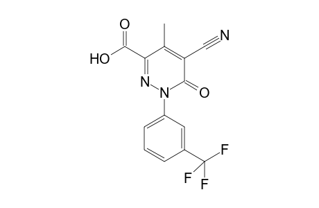 5-Cyano-4-methyl-6-oxo-1-(3-trifluoromethyl-phenyl)-1,6-dihydro-pyridazine-3-carboxylic acid