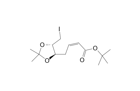 tert-Butyl (2Z)-2,3,4,7-tetradeoxy-7-iodo-5,6-O-(1-methylethylidene)-D-ribo-hept-2-enoate