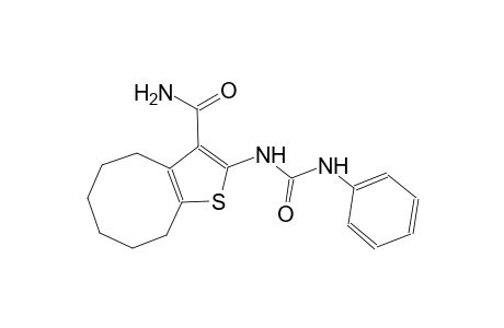2-[(anilinocarbonyl)amino]-4,5,6,7,8,9-hexahydrocycloocta[b]thiophene-3-carboxamide