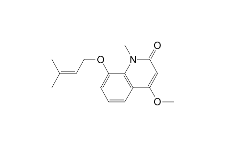 4-Methoxy-1-methyl-8-(3-methylbut-2-enoxy)-2-quinolinone