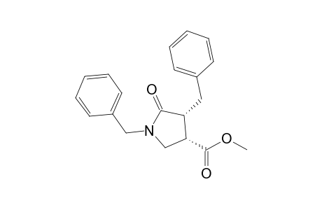 (3S,4R)-1,4-dibenzyl-5-keto-pyrrolidine-3-carboxylic acid methyl ester