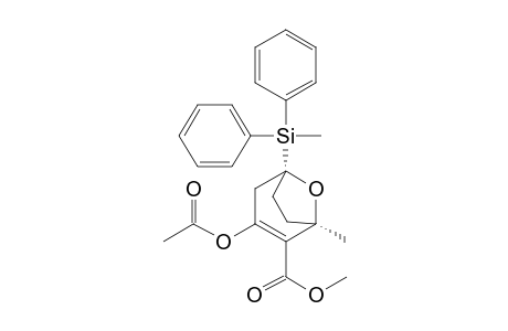 (1R,5R)-3-acetoxy-1-methyl-5-[methyl(diphenyl)silyl]-8-oxabicyclo[3.2.1]oct-2-ene-2-carboxylic acid methyl ester