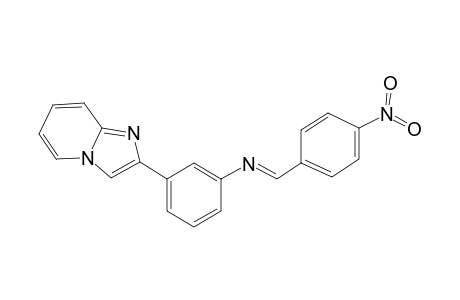 N-(3-Imidazo[1,2-a]pyridin-2-ylphenyl)-N-[(E)-(4-nitrophenyl)methylidene]amine