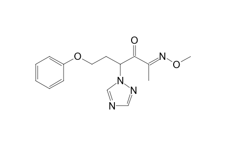2,3-Hexanedione, 6-phenoxy-4-(1H-1,2,4-triazol-1-yl)-, 2-(O-methyloxime)