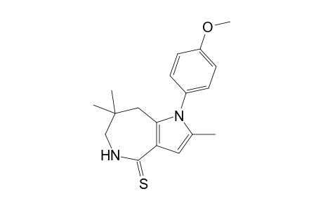 1-(4-methoxyphenyl)-2,7,7-trimethyl-6,8-dihydro-5H-pyrrolo[3,2-c]azepine-4-thione