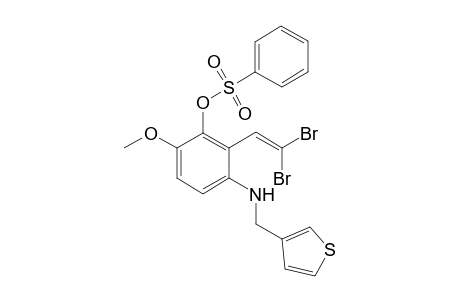 2-(2,2-dibromovinyl)-6-methoxy-3-[(3-thienylmethyl)amino]phenyl benzenesulfonate