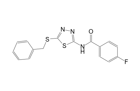 benzamide, 4-fluoro-N-[5-[(phenylmethyl)thio]-1,3,4-thiadiazol-2-yl]-