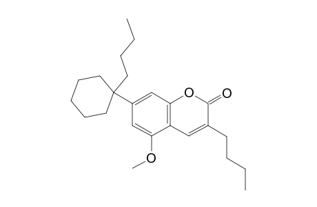7-(1-Butylcyclohexyl)-5-methoxy-3-butyl-2H-chromen-2-one