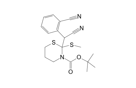 2-[cyano-(2-cyanophenyl)methyl]-2-(methylthio)-1,3-thiazinane-3-carboxylic acid tert-butyl ester