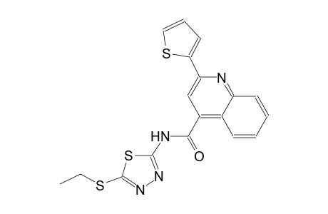 N-[5-(ethylsulfanyl)-1,3,4-thiadiazol-2-yl]-2-(2-thienyl)-4-quinolinecarboxamide