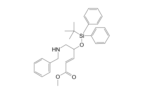 Methyl (E)-5-(benzylamino)-4-(t-butyldiphenylsilyloxy)pent-2-enoate