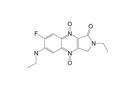 2-ETHYL-6-ETHYLAMINO-7-FLUORO-1-OXO-1,3-DIHYDROPYRROLO-[3.4-B]-QUINOXALINE-4,9-DIOXIDE