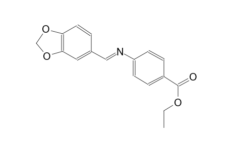 ethyl 4-{[(E)-1,3-benzodioxol-5-ylmethylidene]amino}benzoate
