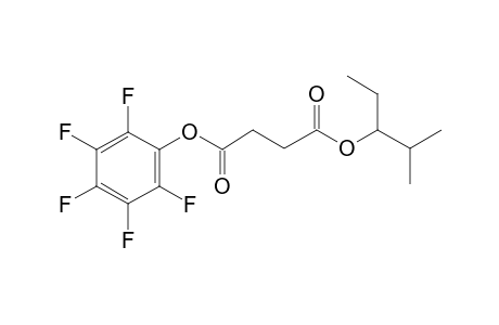 Succinic acid, 2-methylpent-3-yl pentafluorophenyl ester