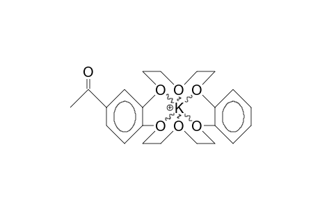 4'-Acetyl-dibenzo-18-crown-6/potassium cation complex