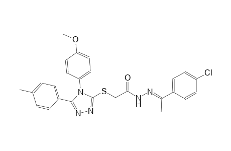 N'-[(E)-1-(4-chlorophenyl)ethylidene]-2-{[4-(4-methoxyphenyl)-5-(4-methylphenyl)-4H-1,2,4-triazol-3-yl]sulfanyl}acetohydrazide