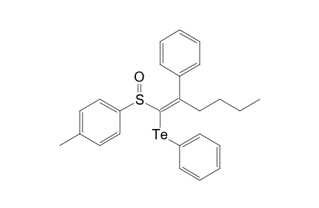 1-Phenyltelluro-2-phenylhexenyl p-tolylsulfoxide