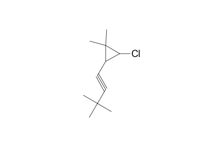 Cyclopropane, 1-chloro-2,2-dimethyl-3-(3,3-dimethyl-1-butynyl)-