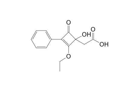 (2-Ethoxy-1-hydroxy-4-oxo-3-phenyl-2-cyclobutenyl)acetic acid