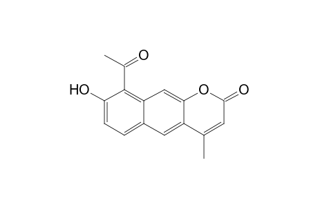 9-Acetyl-4-methyl-8-hydroxylnaphtho[2,3-b]pyran-2-one