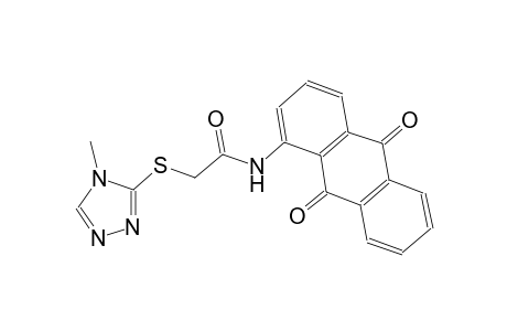 N-(9,10-dioxo-9,10-dihydro-1-anthracenyl)-2-[(4-methyl-4H-1,2,4-triazol-3-yl)sulfanyl]acetamide
