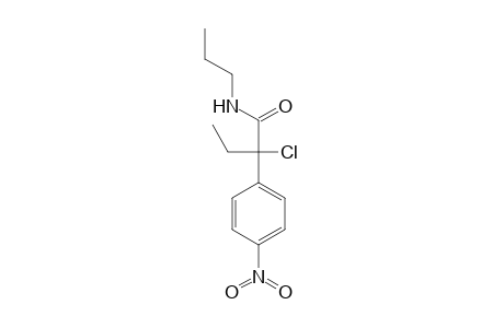 2-Chloro-2-(4-nitrophenyl)-N-propylbutanamide