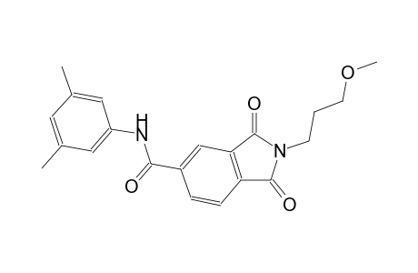 N-(3,5-dimethylphenyl)-2-(3-methoxypropyl)-1,3-dioxo-5-isoindolinecarboxamide