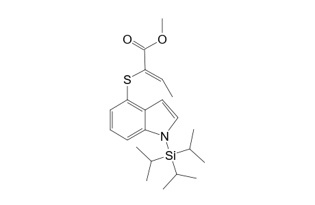4-[1-Methoxycarbonyl-(Z)-propenylthio]-1-triisopropylsilylindole