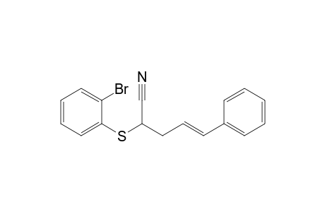 (E)-2-(2-bromophenyl)sulfanyl-5-phenyl-pent-4-enenitrile