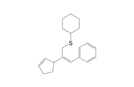 (Z)-Cyclohexyl(2-(cyclopent-2-enyl)-3-phenylallyl)sulfane