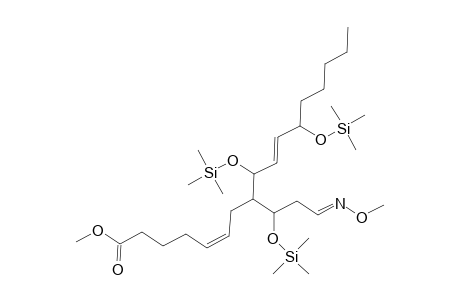 Methyl 8-(1-(trimethylsiloxy)-3-methoxyiminopropyl)-9,12-di(trimethylsiloxy)heptadeca-5(Z),10(E)-dienoate