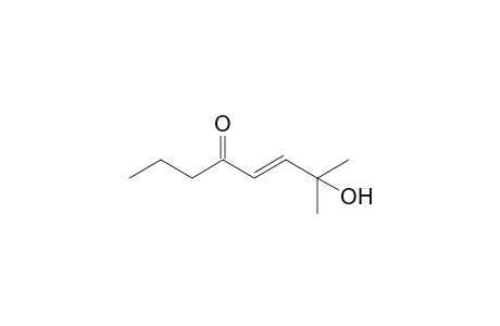(E)-7-Hydroxy-7-methyl-5-octen-4-one
