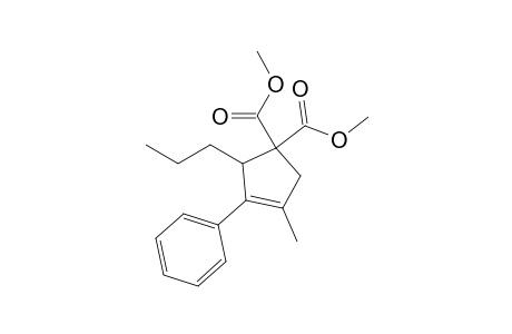 4-methyl-3-phenyl-2-propyl-cyclopent-3-ene-1,1-dicarboxylic acid dimethyl ester