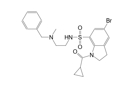1H-indole-7-sulfonamide, 5-bromo-1-(cyclopropylcarbonyl)-2,3-dihydro-N-[2-[methyl(phenylmethyl)amino]ethyl]-