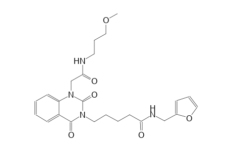 N-(2-furylmethyl)-5-(1-{2-[(3-methoxypropyl)amino]-2-oxoethyl}-2,4-dioxo-1,4-dihydro-3(2H)-quinazolinyl)pentanamide